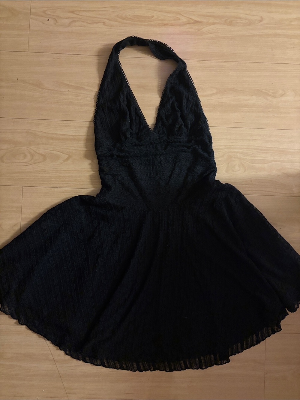 Black Halter Lace dress - Women